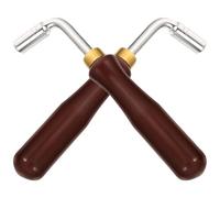Générique Outil Pratique pour Réglages Rapides et Faciles Kit de 2 Clés D'accordage Poignée en Caoutchouc en Acier Inoxydable du Dulcimer pour Musiciens Débutants