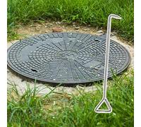 Générique Outil Robuste pour l'extraction de plaques d'égout xtractrice de 50 cm pour soulever Facilement Les couvercles de compteurs d'eau et de fosses septiques, Durable et Facile à Utiliser,