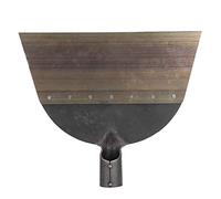 Générique Outils de Nettoyage Pelle à Sable de Bouse épaissir la Plaque d'acier Dur Renfort de Rivet Durable Pelle de Nettoyage de Bouse de Ferme d'élevage (Grande) (Grande)