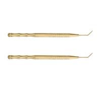 Générique Outils de Rehaussement de Cils 2 Pièces en Acier Inoxydable Doré, Tiges Liftantes et Bâtonnets Multifonctions pour Rehaussement et Permanente de Cils, Massage Point D’acupression,
