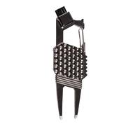Générique Outils de Repair de Pitch - Marque-Balle Multifonction en Compact - Accessoire de Sac de Golf Nettoyant de Rainures pour Hommes Femmes Débutants