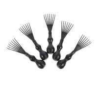 Générique Outils Portables en Pp Lot de 8 de Nettoyage Noir Léger et Entretien Facile pour Brosses à Cheveux Voyage des Peignes