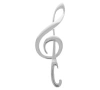 Générique Ouvre-bouteille Argenté Forme Note de Musique Design Créatif en Alliage de Zinc Ouvre-bière Pratique et Élégant pour Bars et Randonnée