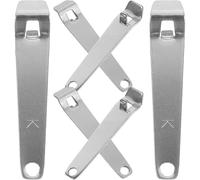 Générique Ouvre-flacons Légers Multifonctionnels Lot de 6 en Acier Inoxydable Trou Rond, pour Usage Hospitalier et Professionnels de
