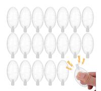 Générique Oval Squeaker Inserts, Plush Toy Sound Replacement Units, 2CM Mini Noise Modules for Sewing Repairs, Sturdy Craft Components 20 Pack, Doll Making Accessory with Air Design, DIY Stuffing