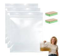 Générique Oven Rack Cleaning Bags, No Scrub Oven Rack Cleaner Bags, No Cleaner Included, Reusable, Suitable for Cleaning of Various Sizes (3 Pcs-L)