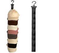 Générique Over Door Hat Organizer - Baseball Hat Hanger For Wall | Adhesive Headgear Display Hooks | Hats Racks Door 8-clips For Living Room Closet Cloakroom Dorm Apartment Women Men Adults Teens