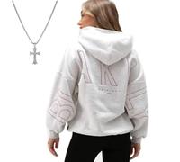 Générique Oversized Christian Heavyweight Faith Sweatshirt, 2026 New Christian Heavyweight Essential Hoodies for Women Men (Light Grey,TTG)