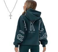 Générique Oversized Christian Heavyweight Faith Sweatshirt, 2026 New Christian Heavyweight Essential Hoodies for Women Men (Dark Green,TG)