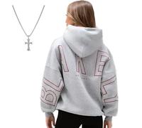 Générique Oversized Christian Heavyweight Faith Sweatshirt, 2026 New Christian Heavyweight Essential Hoodies for Women Men (Grey,S)