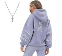 Générique Oversized Christian Heavyweight Faith Sweatshirt, 2026 New Christian Heavyweight Essential Hoodies for Women Men (Purple,TTG)
