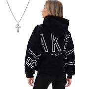 Générique Oversized Christian Heavyweight Faith Sweatshirt, 2026 New Christian Heavyweight Essential Hoodies for Women Men (Black,Grand)