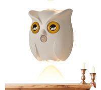 Générique Owl Magnetic Night Light - 5 Inch Motion Sensor Lamp for Indoor Safety Lighting, Three-Color Led Battery Powered Animal Lamp with Easy Installation, Wall and Light for Hallway Stair