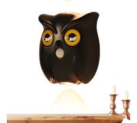 Générique Owl Motion Sensor Light, Indoor Magnetic Animal Wall Lamp, 3 LED Color Changing Night Light, Battery Powered Lighting, Smart Decorative Lamp for Hallway Stair Cabinet Kitchen Bedroom Garage