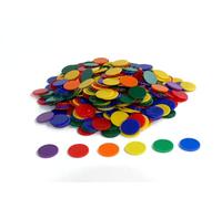 Générique Oz International - Lot de 500 jetons Opaques, Couleurs Assorties