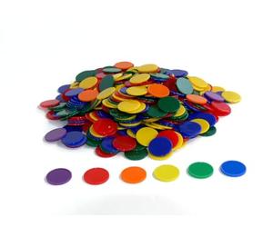Générique Oz International - Lot de 500 jetons Opaques, Couleurs Assorties