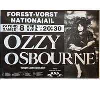 Générique Ozzy Osbourne Concert Belgique 1989-69x98cm - Affiche/Poster