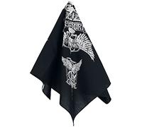 Générique Ozzy Osbourne Skull & Wings - Bandana Unisexe Foulard Multicolore, 100% Coton,