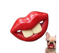 Générique Pacificateur de Chien Toy - 1,97x1,97x1,38 Pouces Petit Chiot Teether, Red Lips Funny Pet Toy | Pacification de l'entraînement en Douceur pour Le Chiot