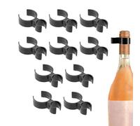 Générique Pack De 10 Clips pour Bouteilles De Champagne | Pincettes Réutilisables | Clips pour Bouteilles De Champagne en Plastique Robuste. Parfait pour Fêtes, Anniversaires, Mariages Et