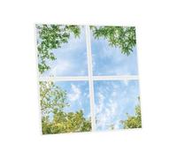 Générique Pack de 4 Dalles LED Imprimées 60x60 cm - Motif Horizon Arboré - Lumière Blanc Neutre 4000K - Panneaux Lumineux Plafond Bureau Salon Cuisine - Faciles à Installer