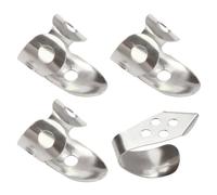 Générique Pack de 4 Médiators Ajustables en Acier Inoxydable pour Guitare Électrique et Banjo Design Creux pour Meilleur Contrôle