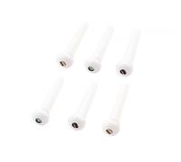Générique Pack de 6 Chevilles de Pont en Plastique Blanc pour Guitare Acoustique et Folk, Faciles à Installer, Améliorent le Son Guitare