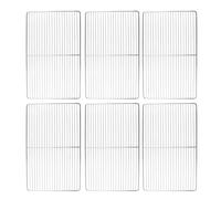 Générique Pack de 6 Grilles Gastronorme GN 1/1-53 x 32,5 cm - INOX Robuste et Facile à Nettoyer - Accessoire Professionnel Polyvalent