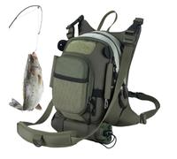 Générique Pack De Pêche À Pochette de Poitrine Équipement du Pêcheur | Pack Pêcheur Ajustable Pour Extérieur Lac Camping Eau Salée Rivière Mer Kayak En Plein Air