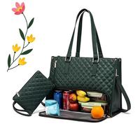 Générique Packuum 3 in 1 Tote Bag, Packuumbagsco 3 in 1 Tote Bag, My Daily Bags Totewith Lunch Compartment, for Work, Travel (Green*A)