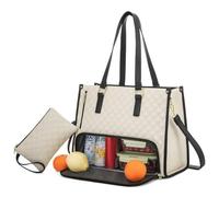 Générique Packuum 3 in 1 Tote Bag Travel, Packuum Tote Bag, 15.6 Inch with Lunch Compartment for Work Travel (White)