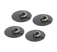 Générique Paddle Board - Stainless D Rings for Inflatables | Marine Grade Steel with Reinforced PVC Patches & Heavy Grip Adhesive Backing for Rigging, Anchoring, Securing and Hauling Essential Cargo