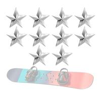 Générique Pads Stomp Snowboard - 3x3x1.3cm Picots Étoile | Lot 10 Spikes Fer Auto Adhésifs - Anti Dérapant | Pyramide Triangle Grip | Traction Ski Board, Sports Hiver,