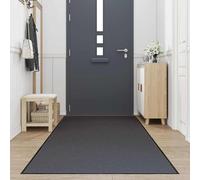 Générique Paillasson Anthracite 115x500 cm en Polypropylène | Support dérapant PVC,retient saleté et humidité,nettoyage par secousse,aspiration ou jet d'eau,entrées et buanderie