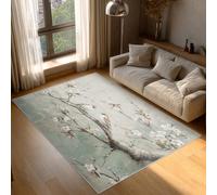 Générique Paillasson Interieur Entree Oiseau et Fleur 50x80 cm, Tapis Oiseau et Fleurs Antidérapant Lavable Poil Ras, Moquette Chambre Cuisine, Décoration Intérieure QAZ56