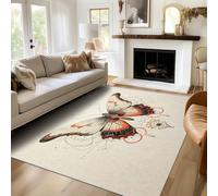 Générique Paillasson Interieur Entree Papillon 50x80cm, Abstrait Mécanique Petit Tapis Salon Cuisine Bureau Chambre Poil Court Lavables Antidérapant Doux X-M7