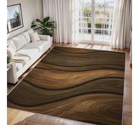 Générique Paillasson Interieur Entree Vignette de Bois Brun 50x80 cm, Tapis Ferme Rustique Antidérapant Lavable Poil Ras, Moquette Chambre Cuisine, Décoration Intérieure QAZ61