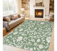 Générique Paillasson Interieur Entree William Morris 60 x 90 cm, Tapis Floral Botanique Vintage Antidérapant Lavable Poil Ras, Moquette Chambre Cuisine, Décoration Intérieure QAZ69