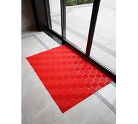 Générique Paillasson Robuste, Tapis d'entrée extérieur antidérapant, Tapis en Caoutchouc imperméable et Facile à Nettoyer for Porte d'entrée(Red,90x200centimeter)