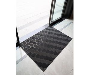 Générique Paillasson Robuste, Tapis d'entrée extérieur antidérapant, Tapis en Caoutchouc imperméable et Facile à Nettoyer for Porte d'entrée(Grayish,120x300centimeter)