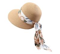 Générique Paille Pliable Disquette UPF50 Beach Womens Hats Summer Caps Sun Roll Hat Baseball Caps Béret Parachutiste Rouge Bonnet Air