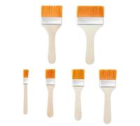Générique Paint Brishes,Lot De 6 Marqueurs De Dessin Plats - Pinceaux Pour Peinture Acrylique - pour colorier les, la maison, la terrasse, les armoires, extérieur, intérieur, art et loisirs