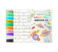 Générique Paint Markers, 6.69x4.92in Permanent Set, Quick Dry Oil-Based Pens, Waterproof Art Craft Supplies, Rock Glass Fabric Ceramic for Metal Mug, Stone Canvas Tire, Creative Drawing Tools