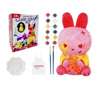 Générique Paint Your Own Lamp - Easter Bunny Crafts Light Set | Creative Interactive Cute Painting Lamp Kit | DIY Night Light, For School Girls Boys Teens Kids Family Activity Halloween Christmas