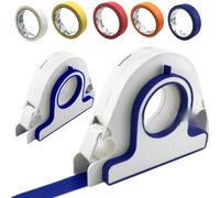 Générique Painters Tape Applicator, Adhesive Tape Tool, Edge Guide Roller with Smooth Press Function, Paint Line Scraper with Finish Check Details (1, 4 paquets de ruban adhésif)