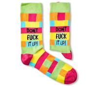 Générique Paire de chaussettes fantaisie Don't fuck it up (39-46, Multicolore)