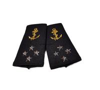 Générique Paire de Fourreaux d'épaules Vice Amiral d'Escadre 4 étoiles Marine Nationale