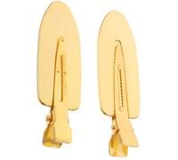 Générique Paire de Pinces à Cheveux sans Traces en Métal Doré Clips à Frange Pratiques et Légers Adaptées à Toutes Longueurs pour Coiffure à Domicile Voyage