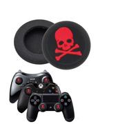 Générique Paire de Protection Grip Silicone Tête de Mort pour Joystick de PS4 PS3 Xbox