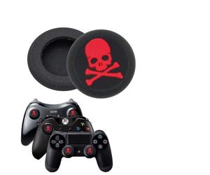 Générique Paire de Protection Grip Silicone Tête de Mort pour Joystick de PS4 PS3 Xbox